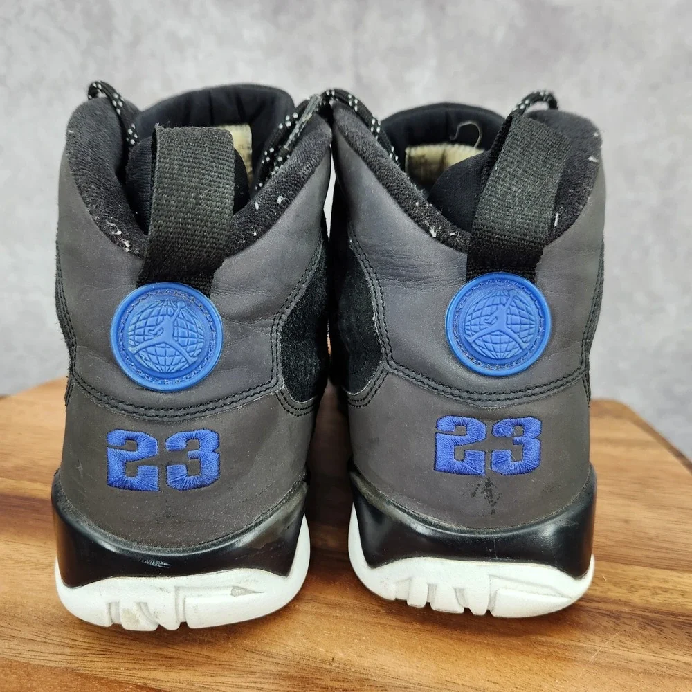 Air Jordan 9 Retro Racer Sneakers‎ Mens 11.5 Black Racer Blue Shoes CT8019-024